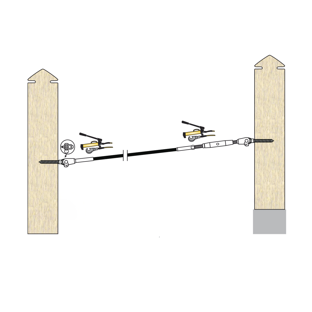 Kit cable acero inoxidable