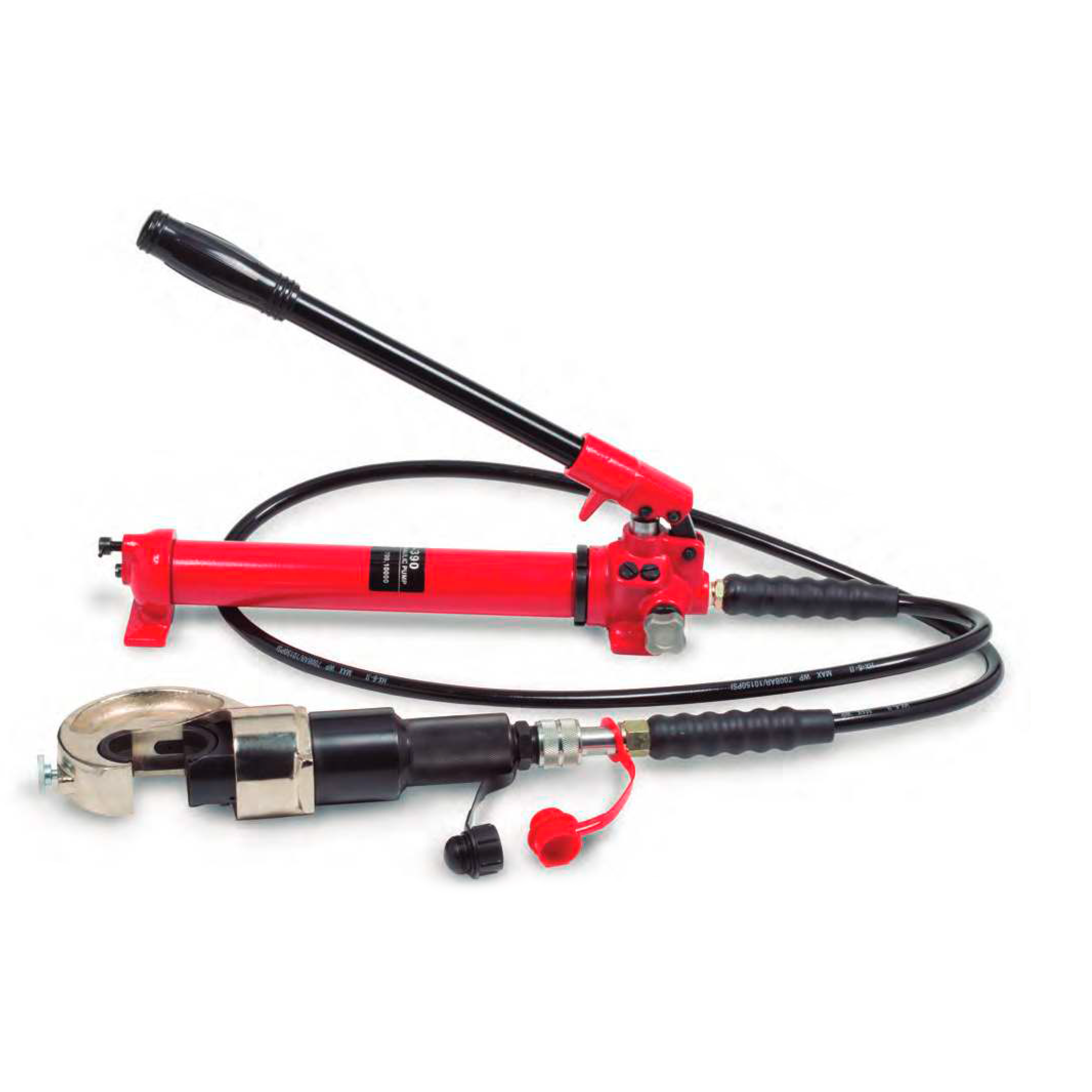 Herramienta crimpadora hidráulica cable acero