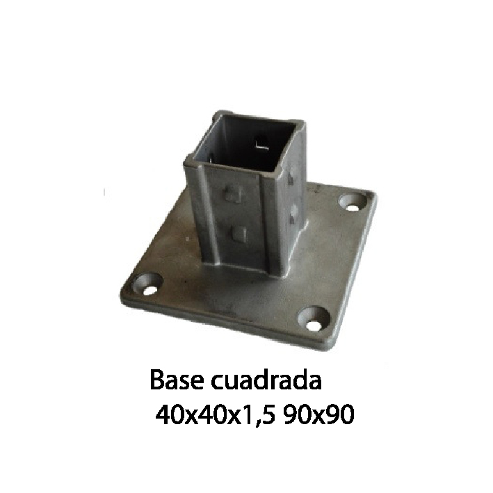 Base cuadrada INOX