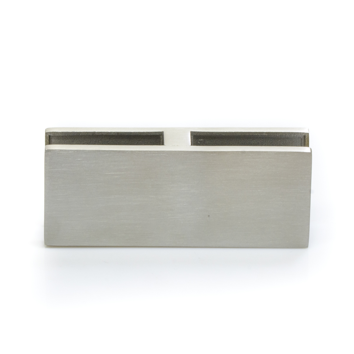 Pinza sujeta cristales, unión doble para barandilla de acero inoxidable y cristal
